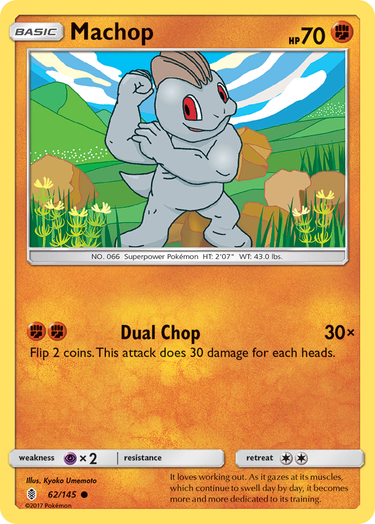 Machop (62/145) [Sun & Moon: Guardians Rising] | Black Swamp Games