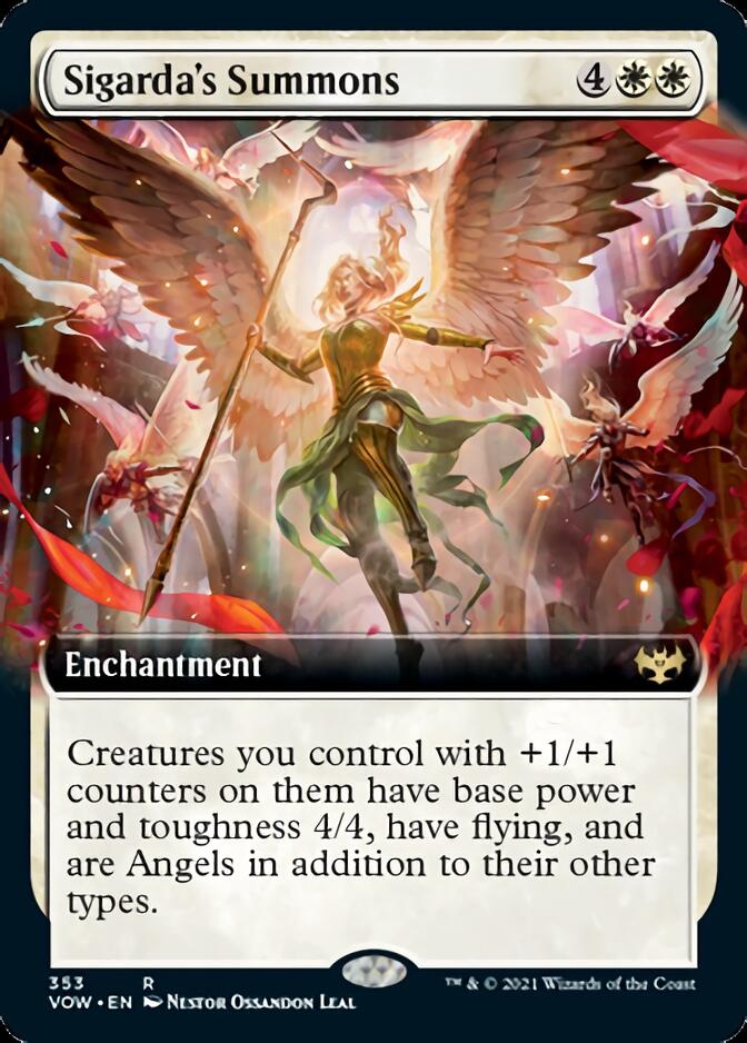 Sigarda's Summons (Extended Art) [Innistrad: Crimson Vow] | Black Swamp Games