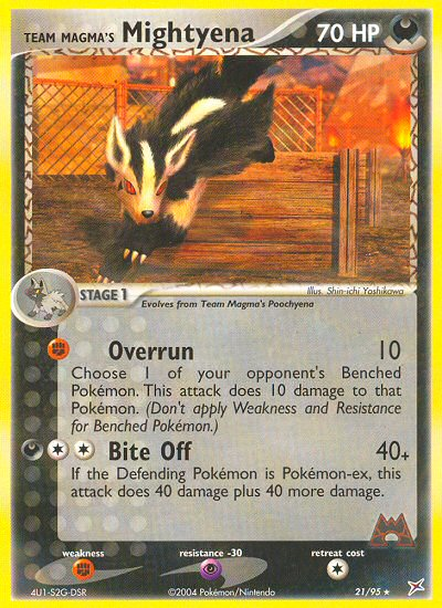 Team Magma's Mightyena (21/95) [EX: Team Magma vs Team Aqua] | Black Swamp Games