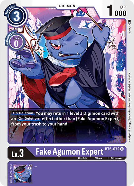 Fake Agumon Expert [BT5-072] [Battle of Omni] | Black Swamp Games