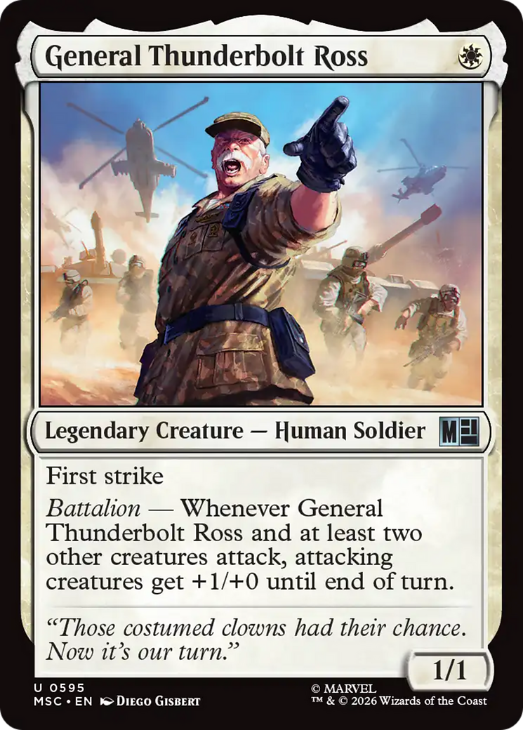 General Thunderbolt Ross [Marvel Super Heroes Commander] | Black Swamp Games