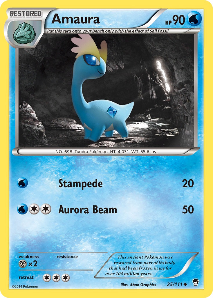 Amaura (25/111) [XY: Furious Fists] | Black Swamp Games