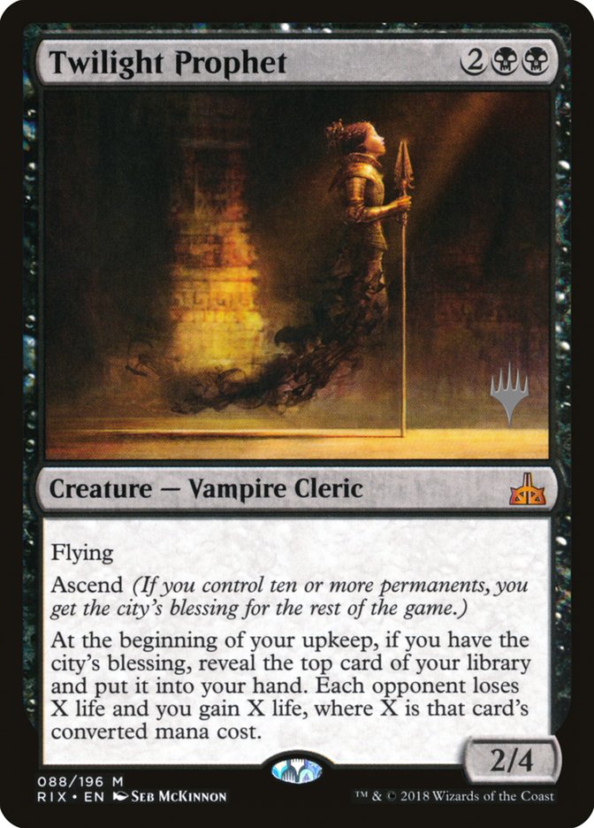 Twilight Prophet (Promo Pack) [Rivals of Ixalan Promos] | Black Swamp Games