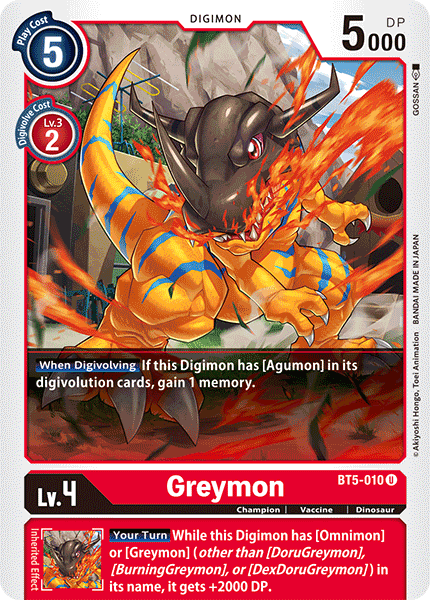 Greymon [BT5-010] [Battle of Omni] | Black Swamp Games