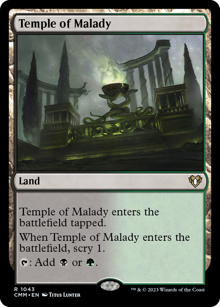 Temple of Malady [Commander Masters] | Black Swamp Games