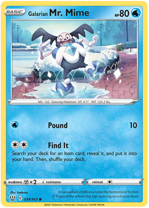 Galarian Mr. Mime (034/163) [Sword & Shield: Battle Styles] | Black Swamp Games