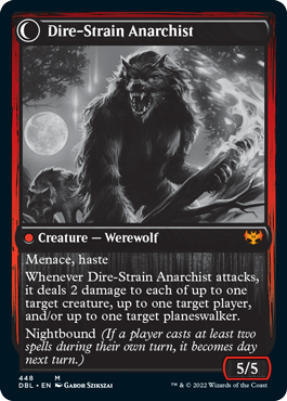 Volatile Arsonist // Dire-Strain Anarchist [Innistrad: Double Feature] | Black Swamp Games