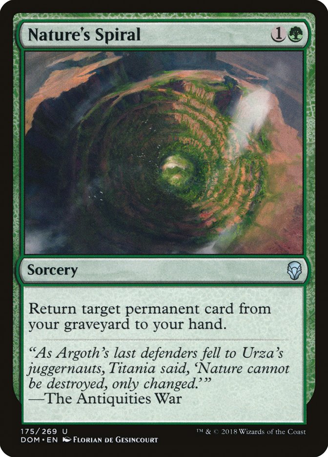 Nature's Spiral [Dominaria] | Black Swamp Games