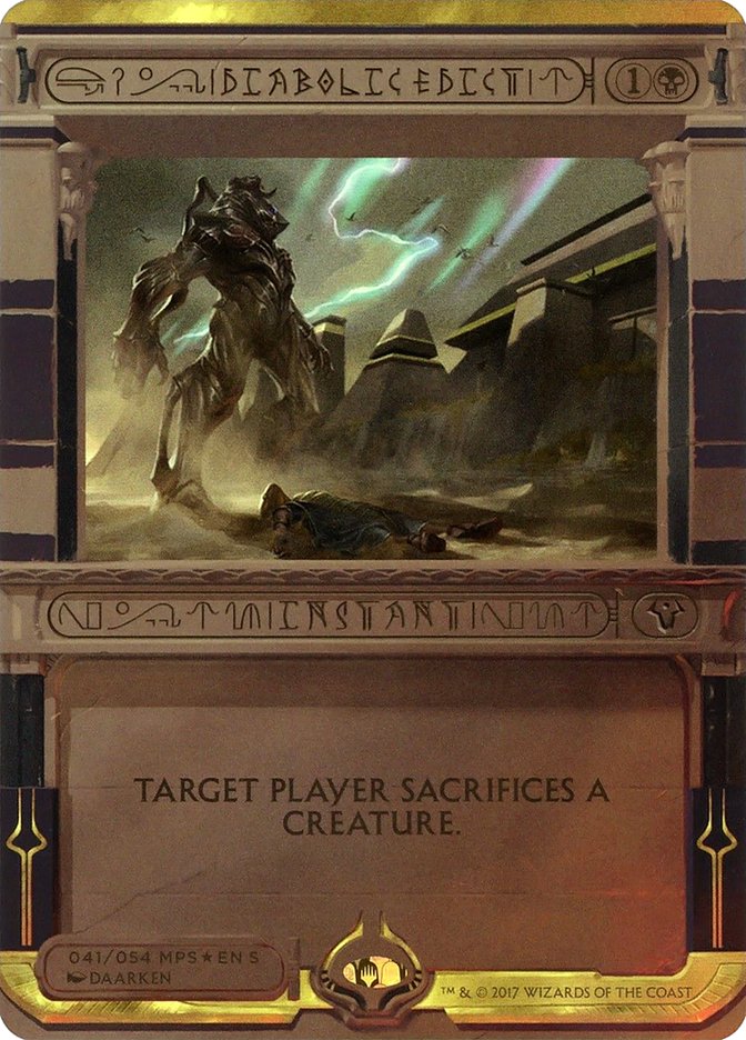 Diabolic Edict (Invocation) [Amonkhet Invocations] | Black Swamp Games