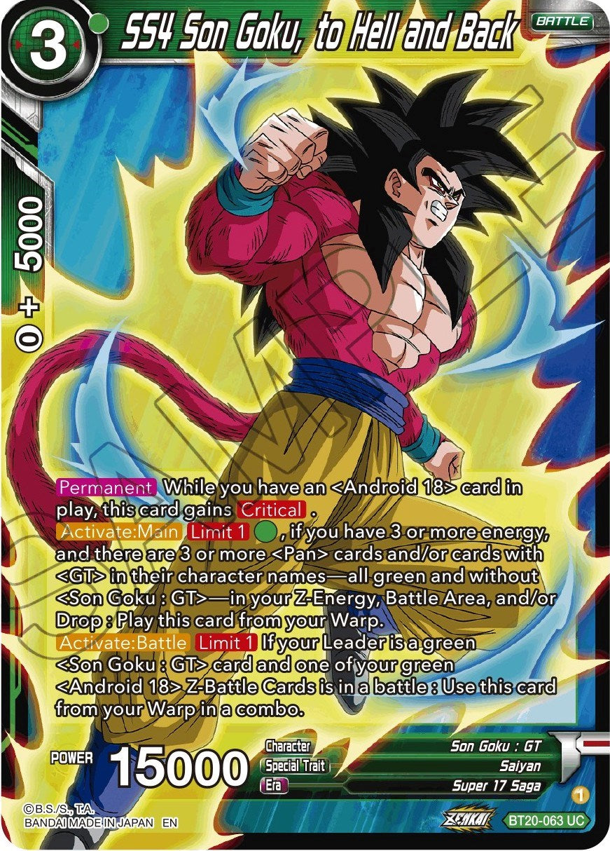 SS4 Son Goku, to Hell and Back (BT20-063) [Power Absorbed] | Black Swamp Games