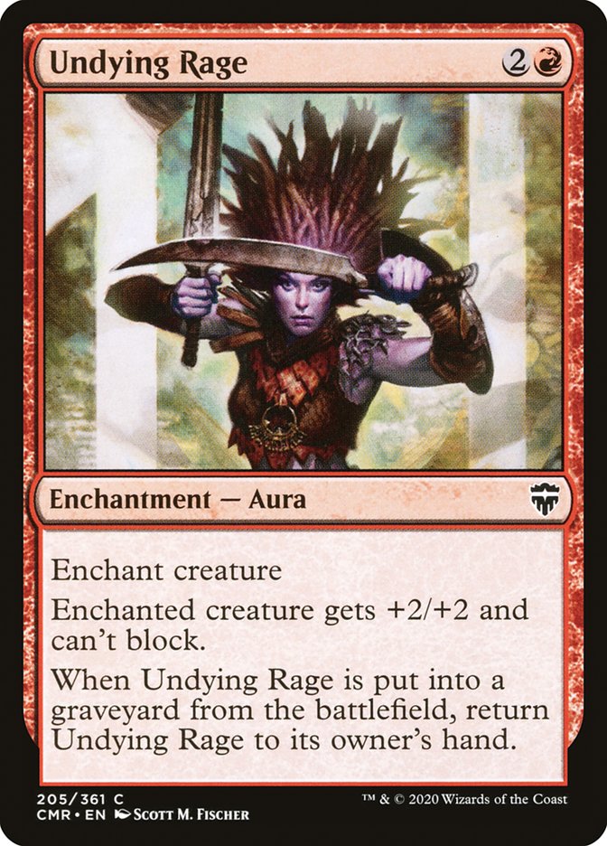 Undying Rage [Commander Legends] | Black Swamp Games