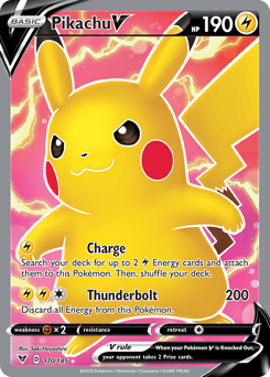 Pikachu V (170/185) [Sword & Shield: Vivid Voltage] | Black Swamp Games