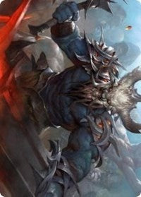 Frenzied Raider Art Card [Kaldheim Art Series] | Black Swamp Games