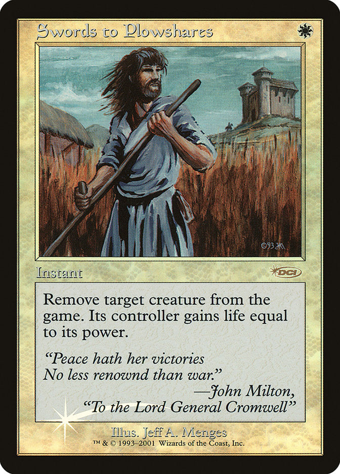 Swords to Plowshares [Friday Night Magic 2001] | Black Swamp Games