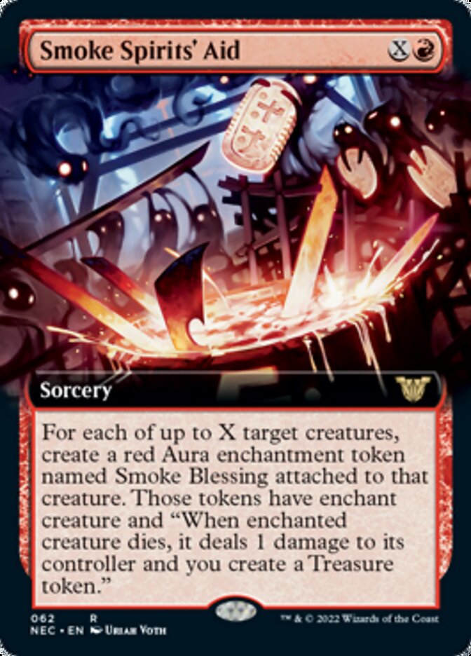 Smoke Spirits' Aid (Extended Art) [Kamigawa: Neon Dynasty Commander] | Black Swamp Games