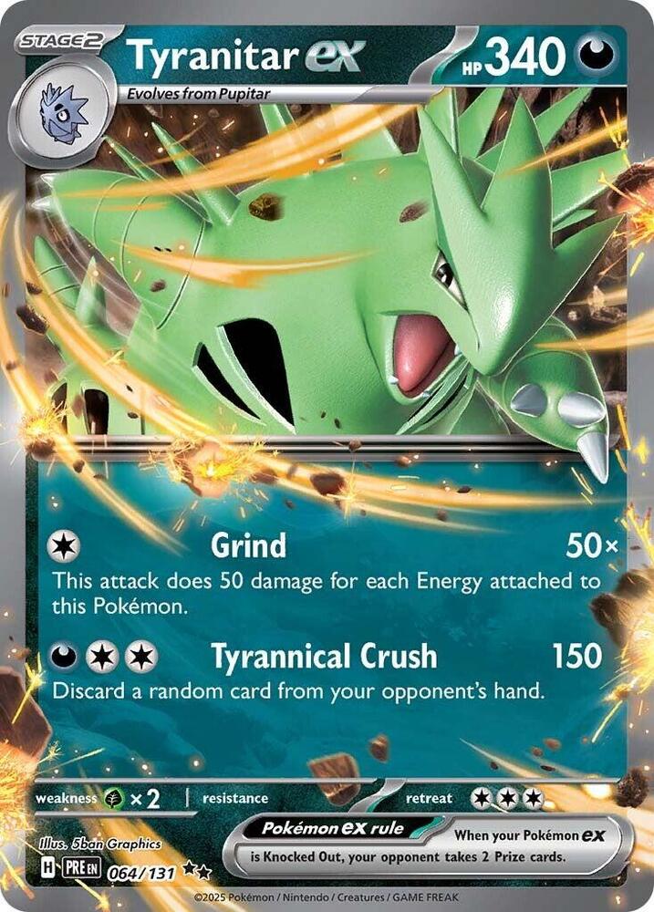 Tyranitar ex (064/131) [Scarlet & Violet: Prismatic Evolutions] | Black Swamp Games