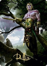 Tyvar Kell Art Card (Gold-Stamped Signature) [Kaldheim Art Series] | Black Swamp Games