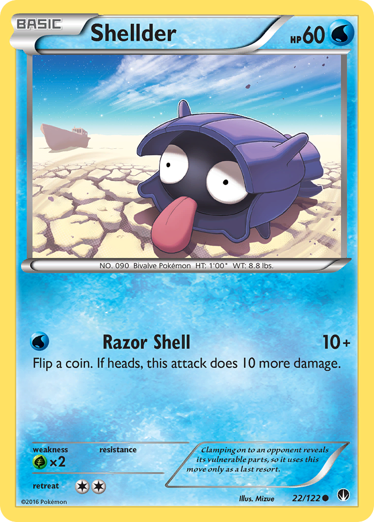 Shellder (22/122) [XY: BREAKpoint] | Black Swamp Games
