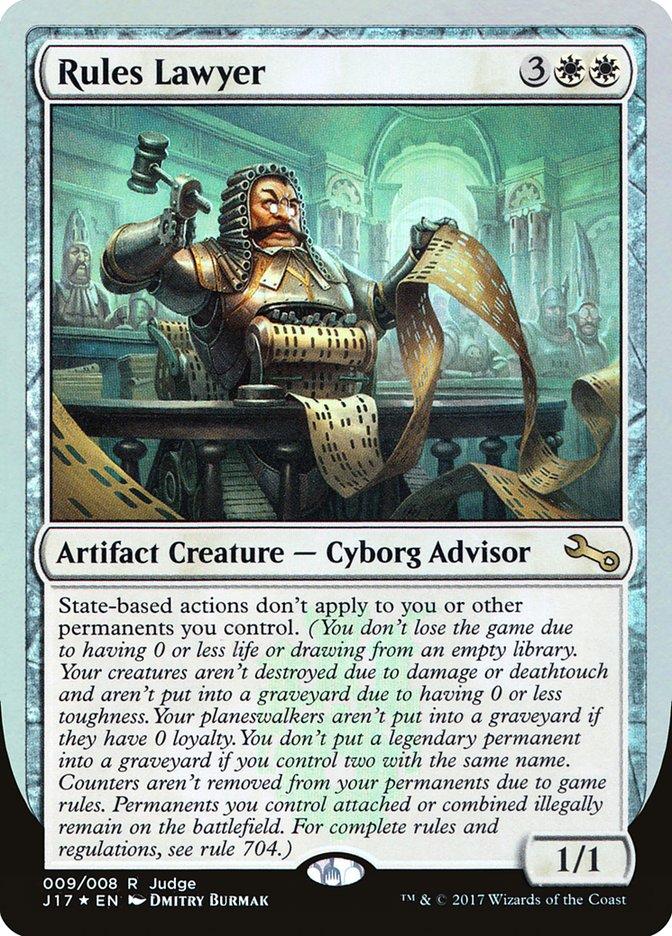 Rules Lawyer [Judge Gift Cards 2017] | Black Swamp Games