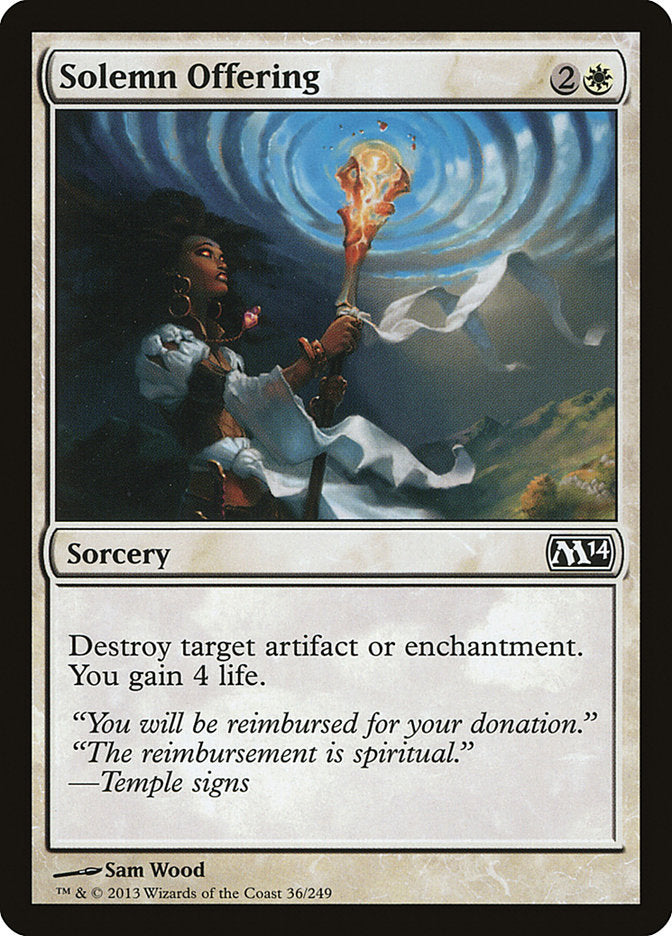 Solemn Offering [Magic 2014] | Black Swamp Games