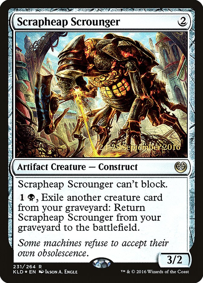 Scrapheap Scrounger [Kaladesh Prerelease Promos] | Black Swamp Games