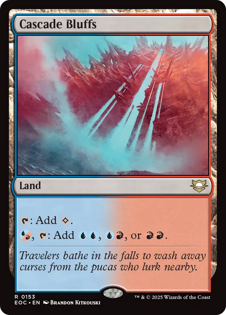 Cascade Bluffs [Edge of Eternities Commander] | Black Swamp Games