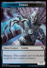 Wolf // Zombie (015) Double-Sided Token [Innistrad: Midnight Hunt Tokens] | Black Swamp Games