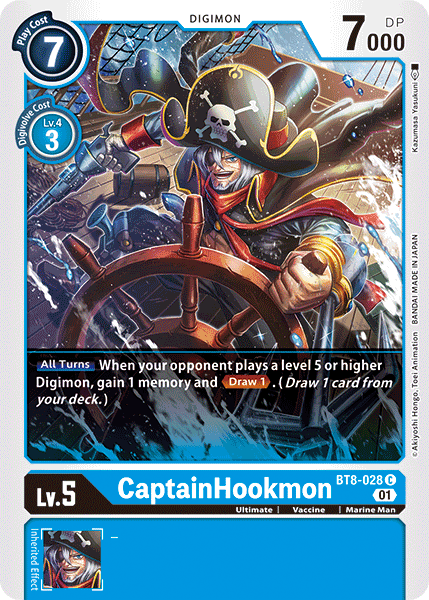 CaptainHookmon [BT8-028] [New Awakening] | Black Swamp Games