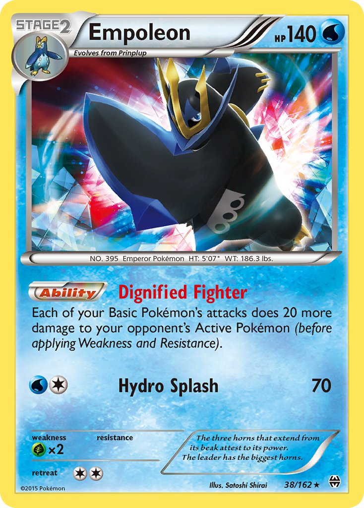 Empoleon (38/162) (Battle Arena Deck Exclusive) (Theme Deck Exclusive) [XY: BREAKthrough] | Black Swamp Games