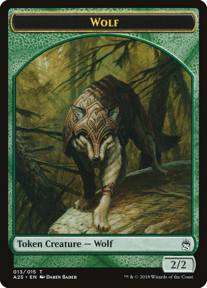 Wolf Token [Masters 25 Tokens] | Black Swamp Games