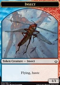 Insect // Warrior Double-Sided Token [Hour of Devastation Tokens] | Black Swamp Games
