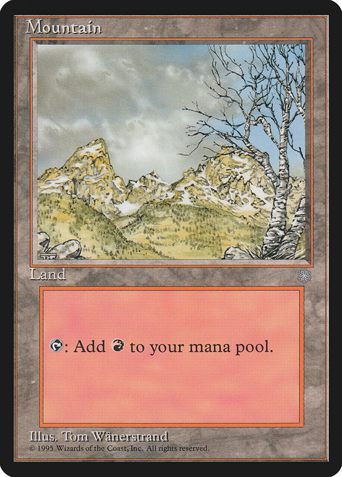 Mountain (Signature on Left) [Ice Age] | Black Swamp Games