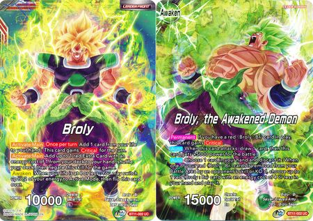 Broly // Broly, the Awakened Demon (BT11-002) [Vermilion Bloodline 2nd Edition] | Black Swamp Games