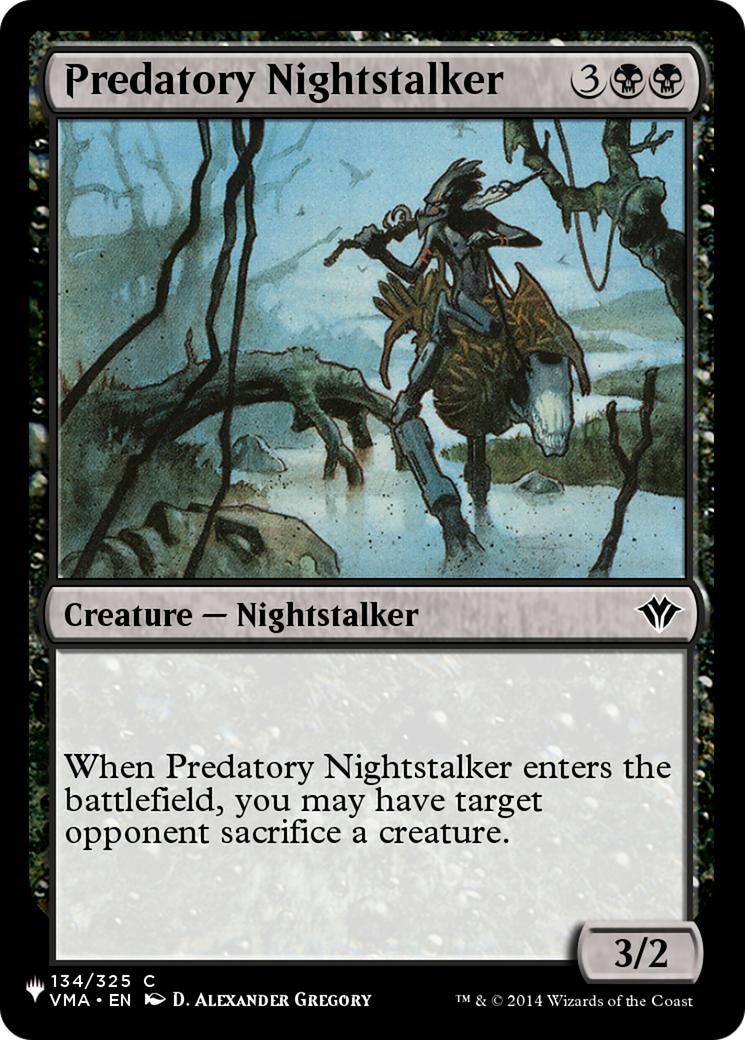 Predatory Nightstalker [The List Reprints] | Black Swamp Games