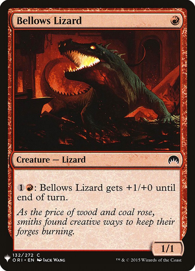 Bellows Lizard [Mystery Booster] | Black Swamp Games