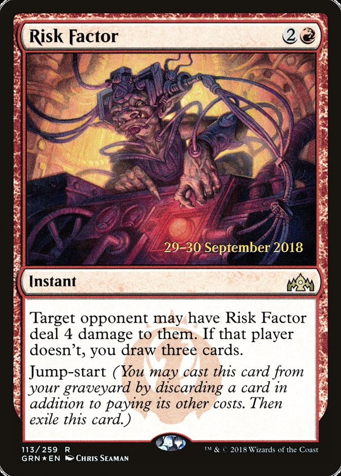 Risk Factor [Guilds of Ravnica Prerelease Promos] | Black Swamp Games
