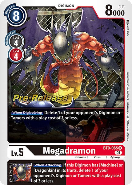 Megadramon [BT9-065] [X Record Pre-Release Promos] | Black Swamp Games