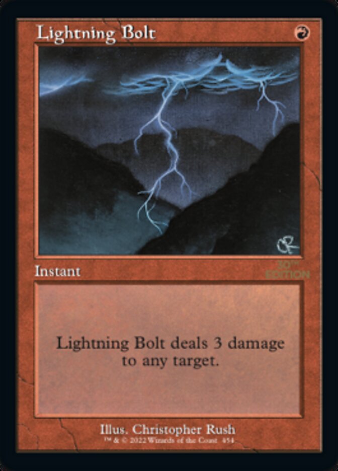 Lightning Bolt (Retro) [30th Anniversary Edition] | Black Swamp Games