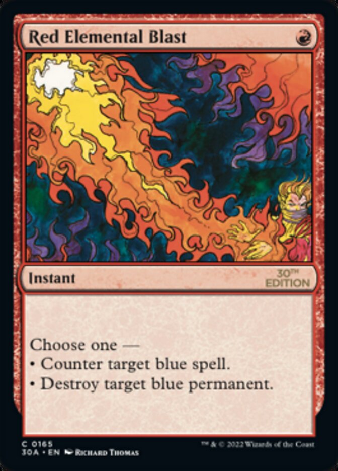 Red Elemental Blast [30th Anniversary Edition] | Black Swamp Games