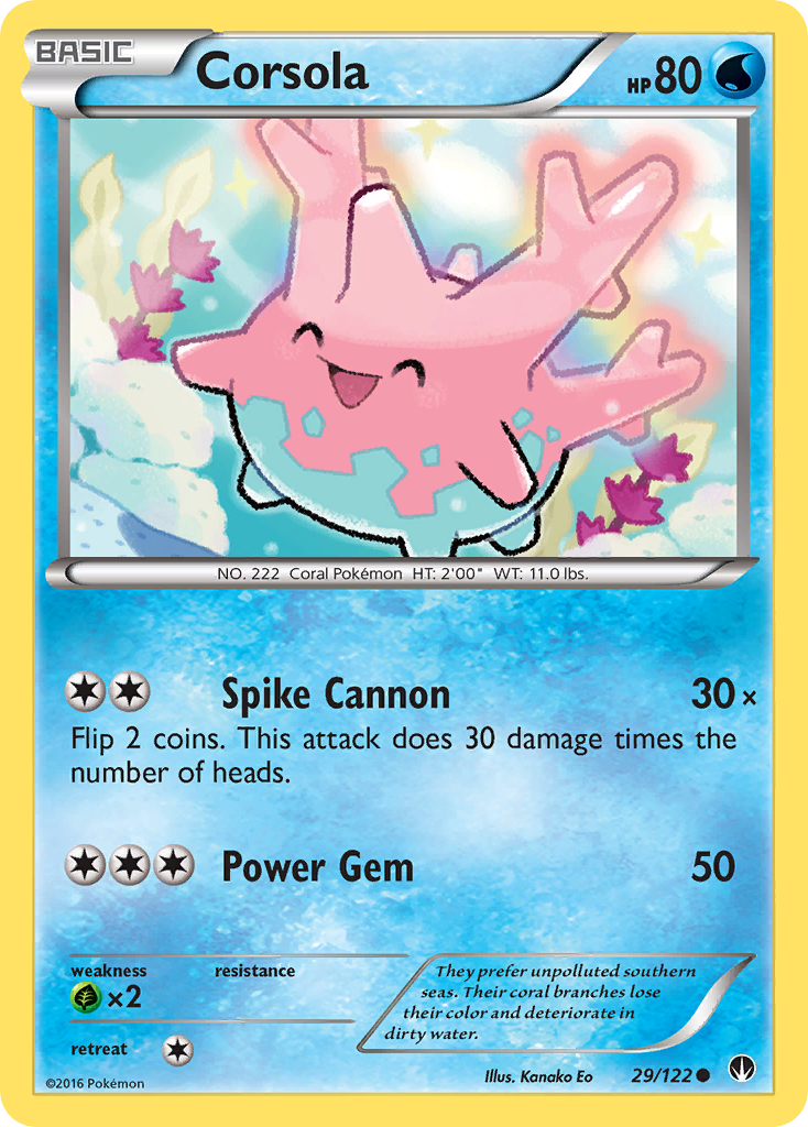 Corsola (29/122) [XY: BREAKpoint] | Black Swamp Games