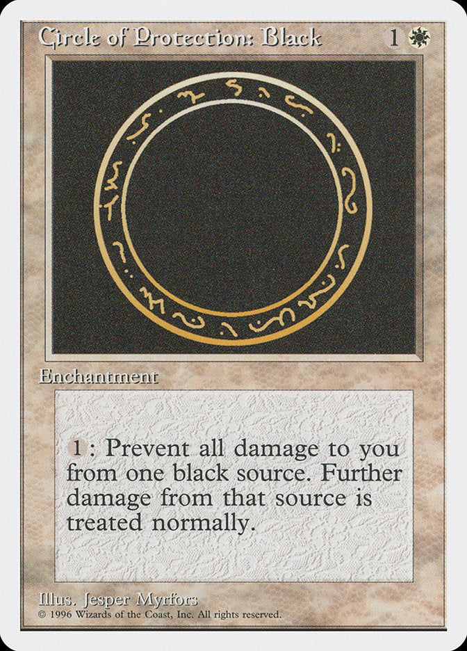 Circle of Protection: Black [Introductory Two-Player Set] | Black Swamp Games