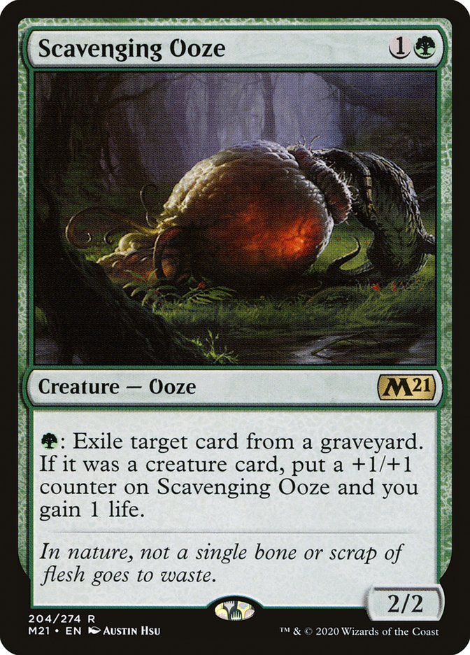 Scavenging Ooze [Core Set 2021] | Black Swamp Games