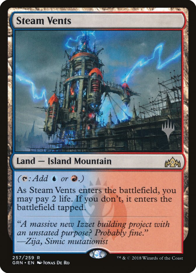 Steam Vents (Promo Pack) [Guilds of Ravnica Promos] | Black Swamp Games