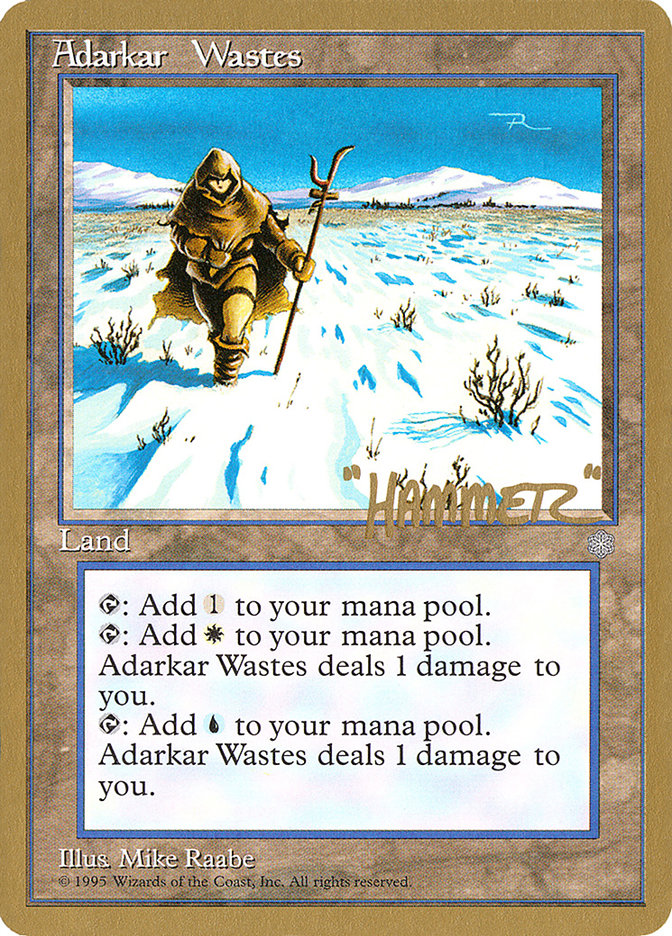 Adarkar Wastes (Shawn "Hammer" Regnier) [Pro Tour Collector Set] | Black Swamp Games