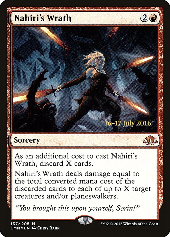 Nahiri's Wrath (Prerelease) [Eldritch Moon Promos] | Black Swamp Games