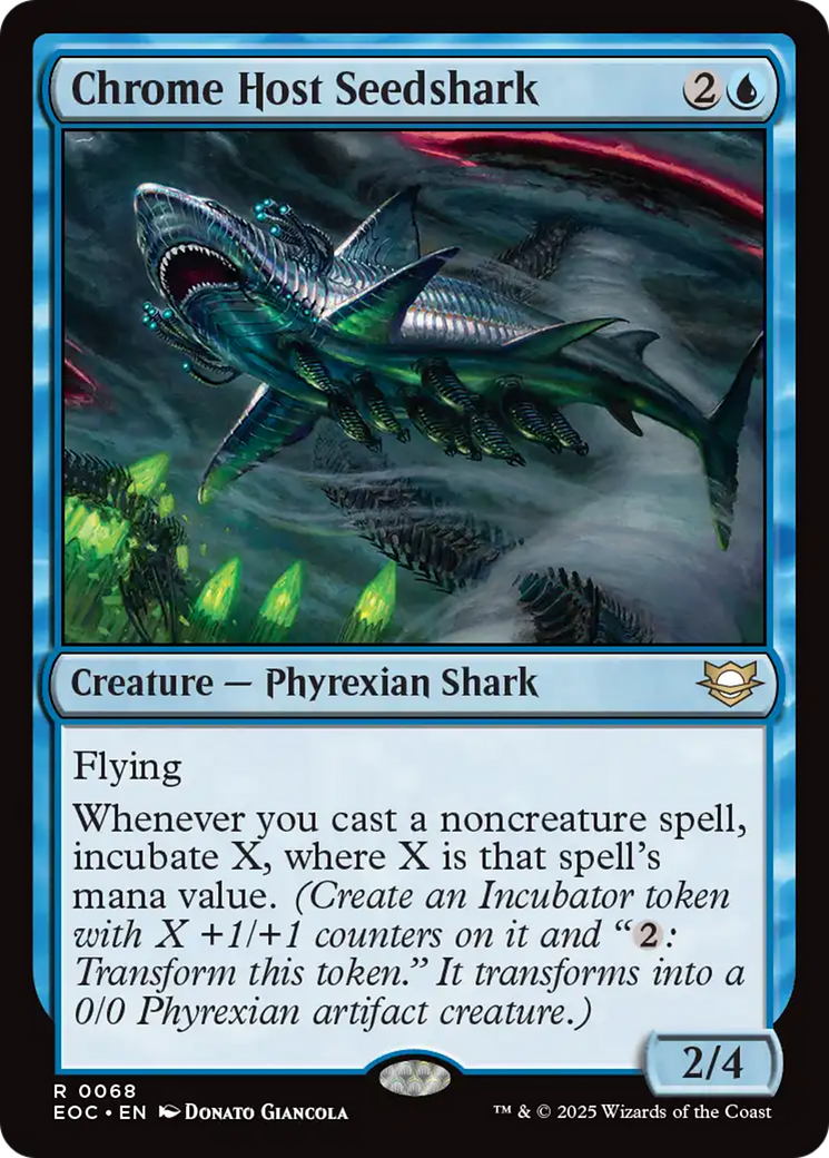 Chrome Host Seedshark [Edge of Eternities Commander] | Black Swamp Games