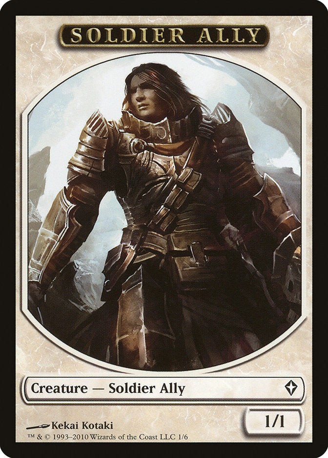 Soldier Ally Token [Worldwake Tokens] | Black Swamp Games