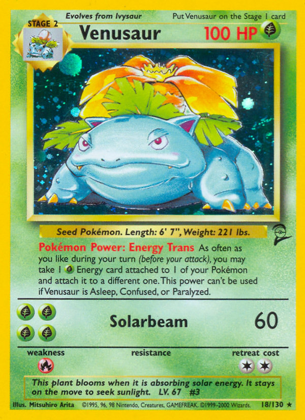 Venusaur (18/130) [Base Set 2] | Black Swamp Games
