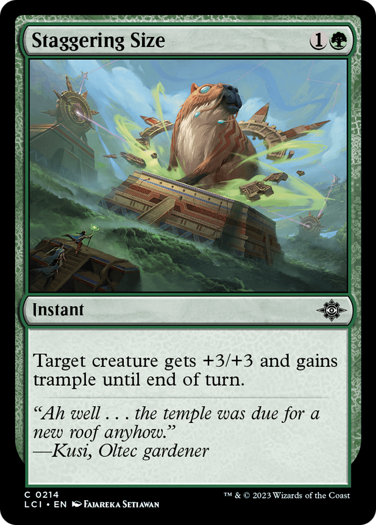 Staggering Size [The Lost Caverns of Ixalan] | Black Swamp Games