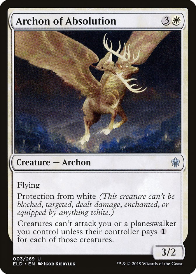 Archon of Absolution [Throne of Eldraine] | Black Swamp Games